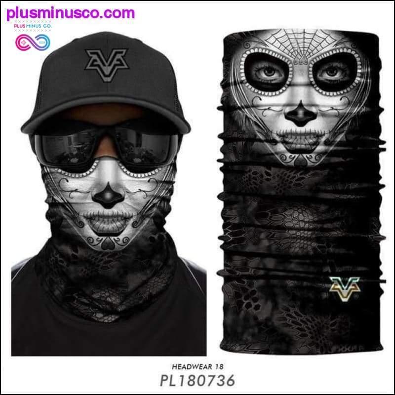 Color Sugar Skull Women Headband Magic Scarf Cycling Hiking - plusminusco.com