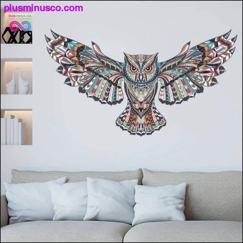 Colorful Owl Wall Stickers Decals - plusminusco.com