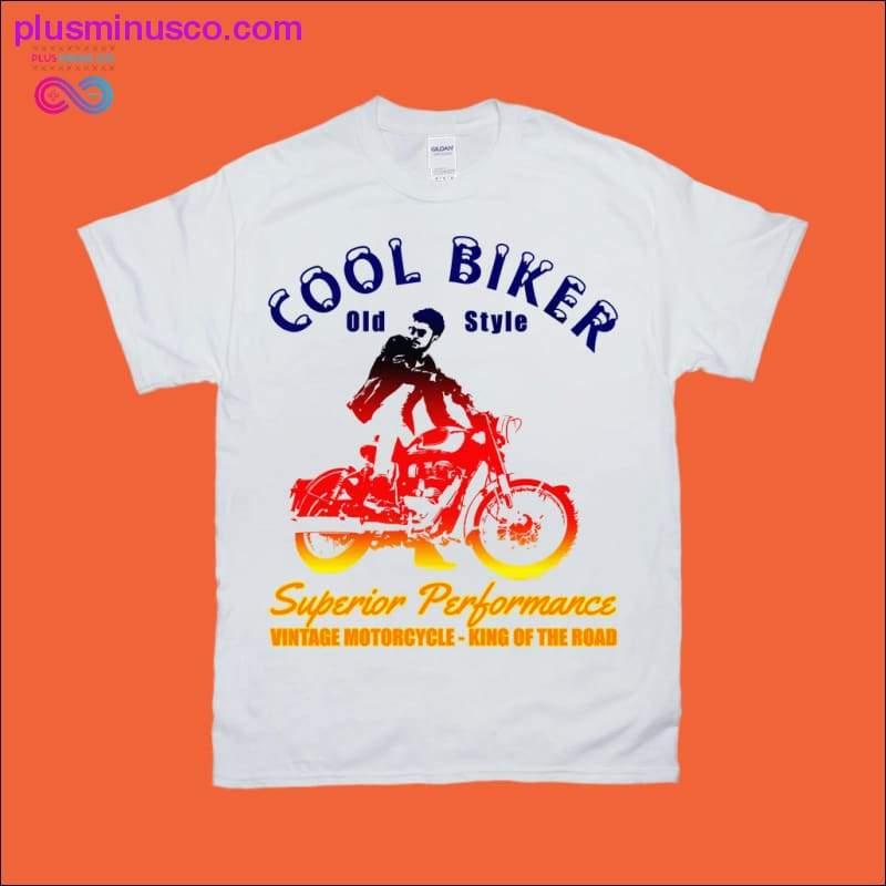 Cool Biker Eski Stil Üstün Performans Tişörtleri - plusminusco.com