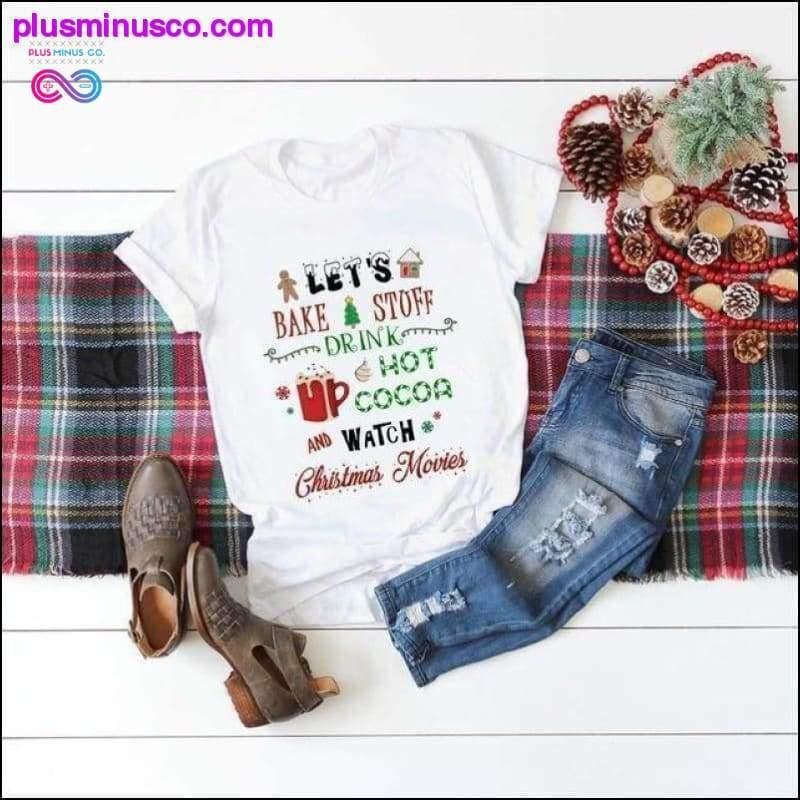 Camiseta branca com gráficos legais || PlusMinusco.com - plusminusco.com