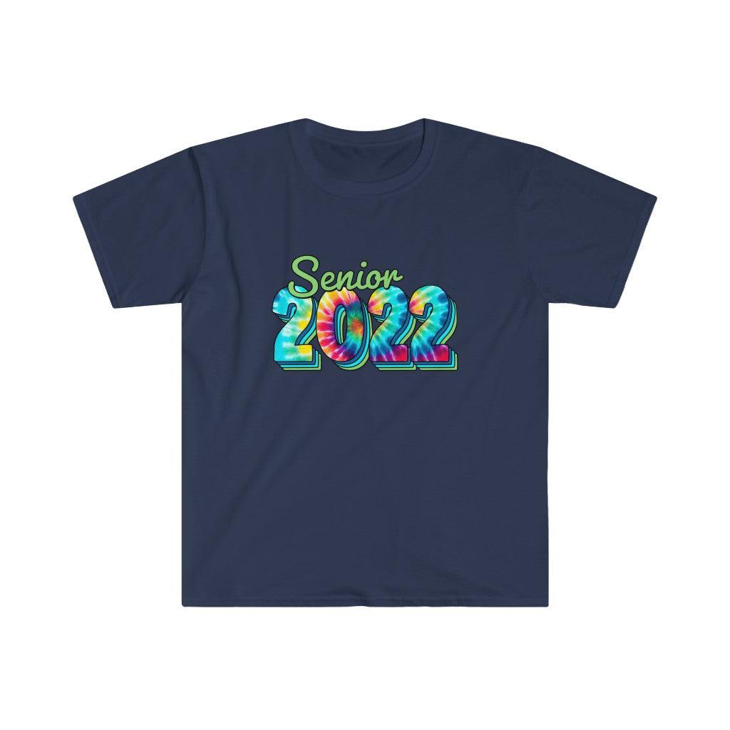시니어 2022 유니섹스 소프트스타일 티셔츠 코튼, 크루넥, DTG, 남성 의류, 레귤러핏, 티셔츠, 여성 의류 사본 - plusminusco.com