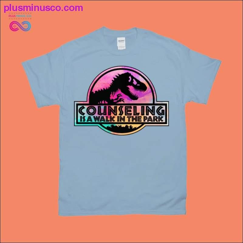 Counseling is a Walk in the Park / School Counselor T-Shirts - plusminusco.com
