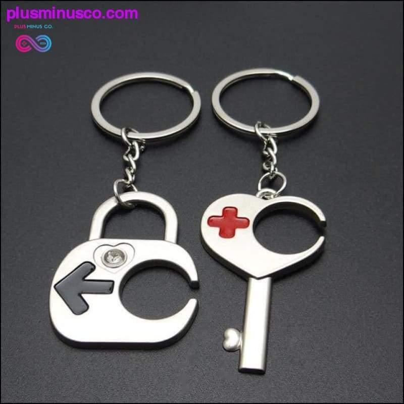 Jauna dāvana pāris atslēgu piekariņiem jubilejām, Valentīndienām, - plusminusco.com