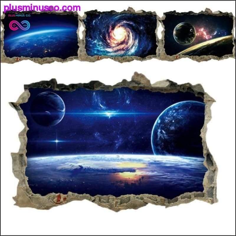 Radošas 3D Universe Galaxy sienas uzlīmes griestu jumtam — plusminusco.com