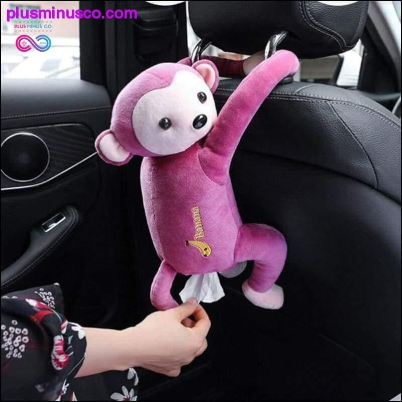 Creative Cartoon Monkey Home Office Car Hanging Paper Napkin - plusminusco.com