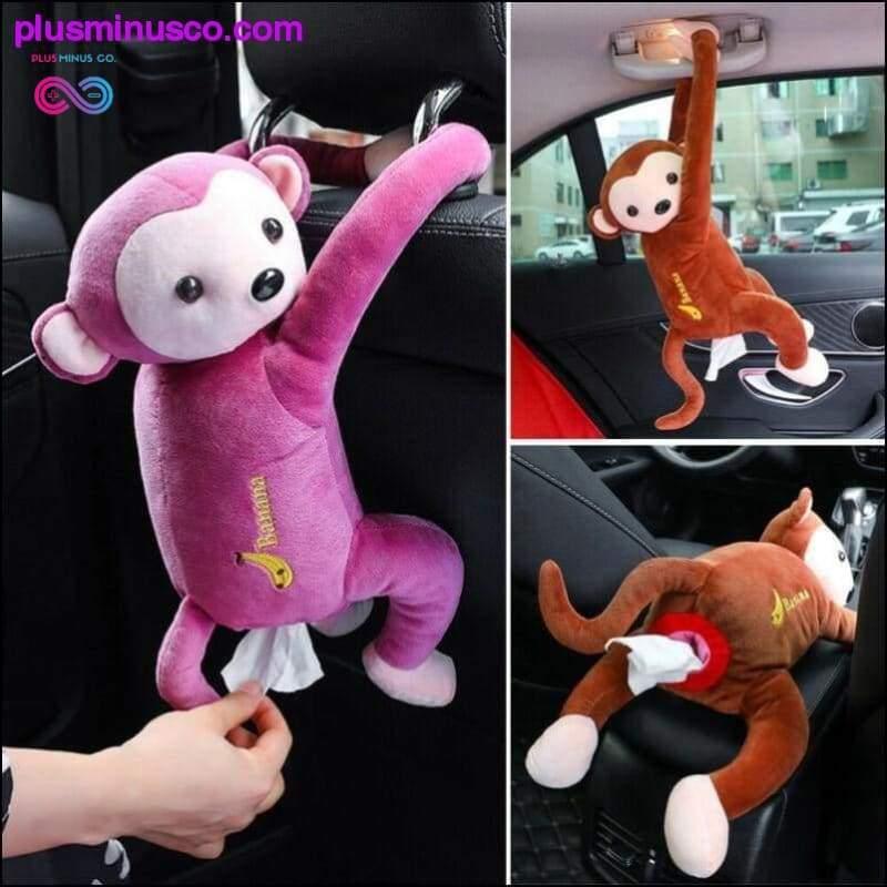 Creative Cartoon Monkey Home Office Car Hanging Paper Napkin - plusminusco.com