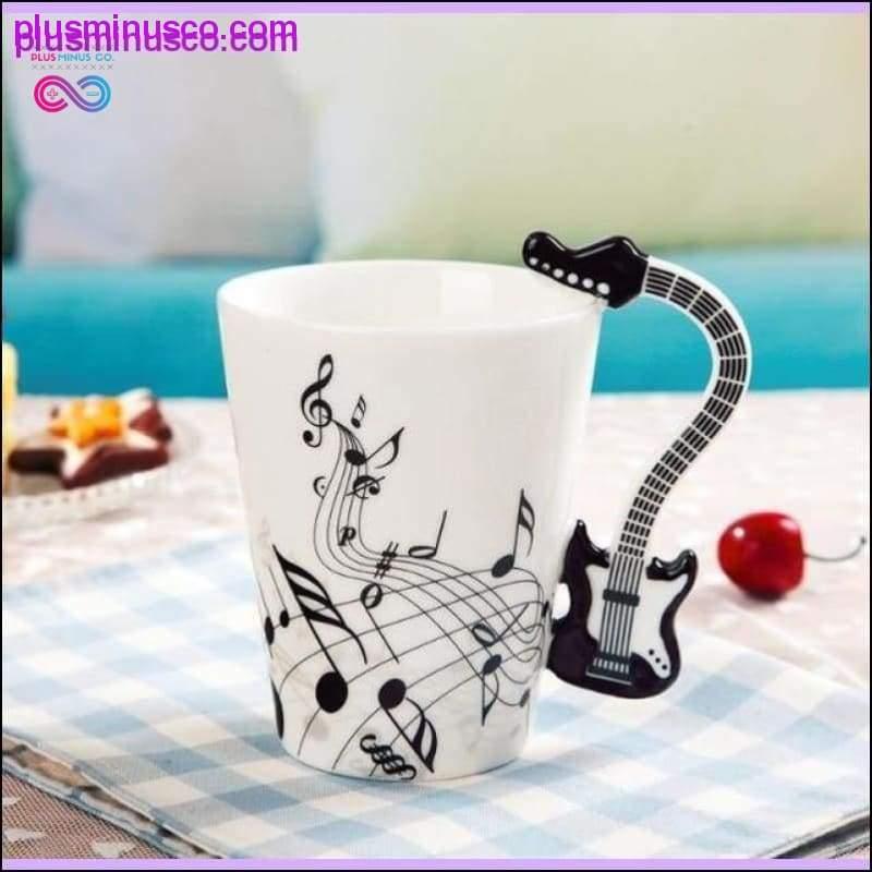 Kreative Musik-Geigen- und Gitarren-Keramikbecher, originelle Geschenke – plusminusco.com