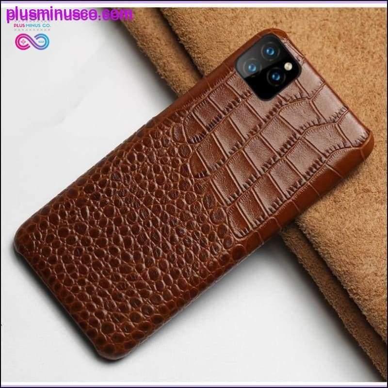 Crocodile Skin Phone Case til iPhone 11 11 Pro XR XS Max X - plusminusco.com