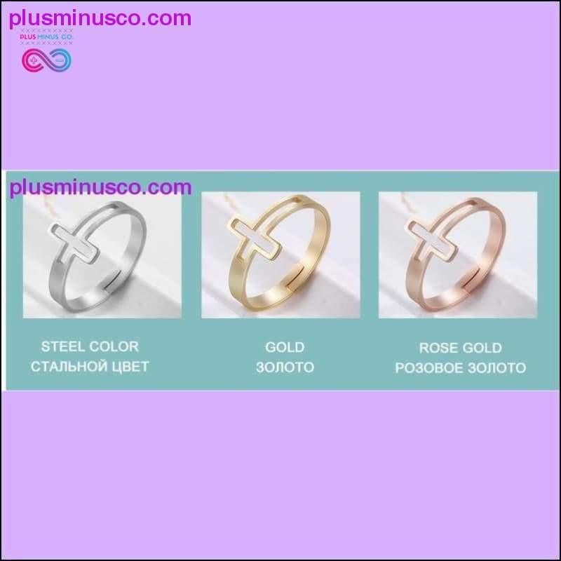 Kereszten állítható gyűrűk keresztény vallási rozsdamentes acélból - plusminusco.com