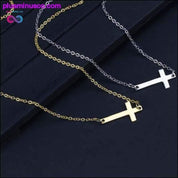 Намисто з підвіскою з хрестом для жінок і чоловіків з нержавіючої сталі - plusminusco.com