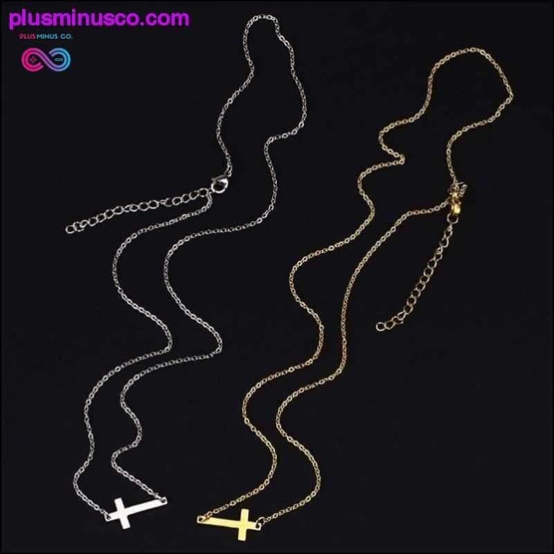 Ожерелье с подвеской в ​​виде креста для женщин и мужчин из нержавеющей стали - plusminusco.com