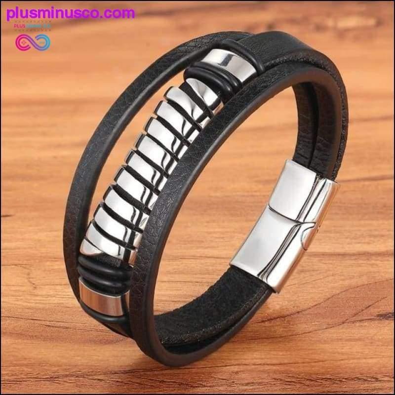 Cross Style Multi Layer Design Stainless Steel Fashion Men's - plusminusco.com