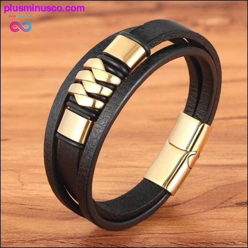 Cross Style Multi Layer Design Stainless Steel Fashion Men's - plusminusco.com