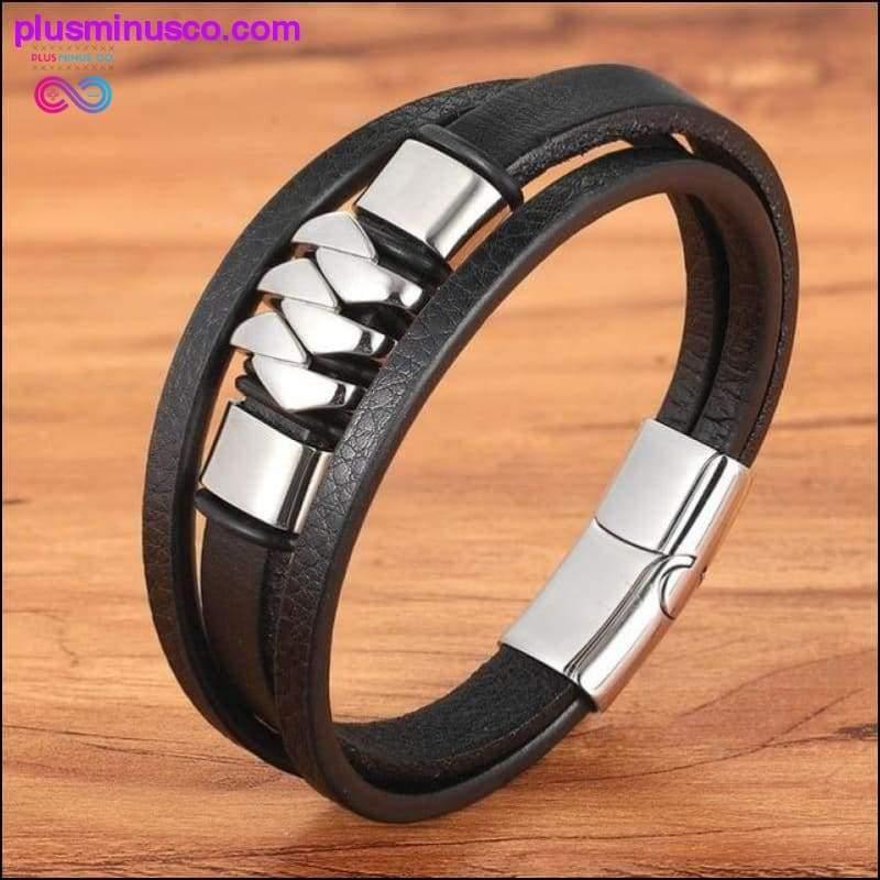 Cross Style Multi Layer Design Stainless Steel Fashion Men's - plusminusco.com