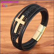 Cross Style Multi Layer Design Stainless Steel Fashion Men's - plusminusco.com