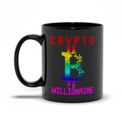 Crypto Millionaire Black Mugs, Cryptocurrency Coffee Cup Crypto Meme Mugs Gift - plusminusco.com