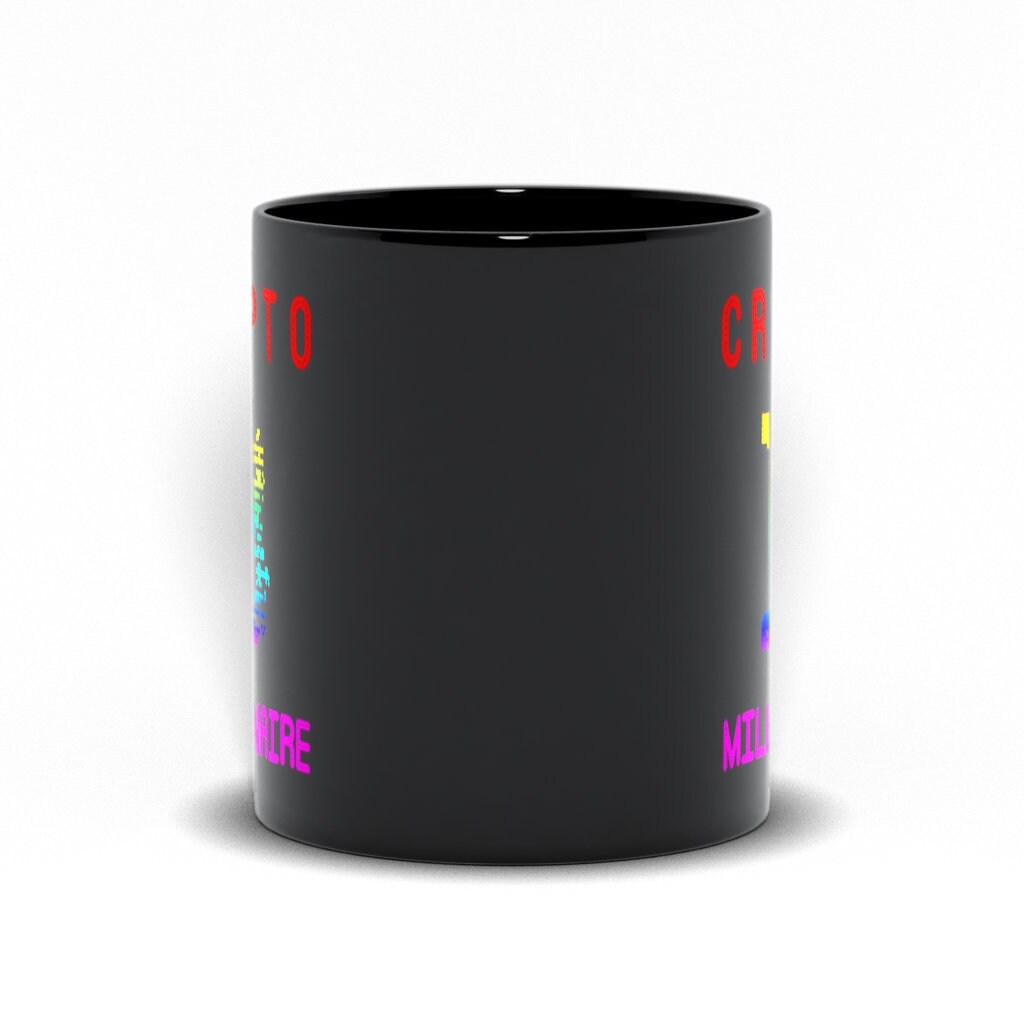 Crypto Millionaire Black Mugs, Cryptocurrency Coffee Cup Crypto Meme Mugs Gift - plusminusco.com
