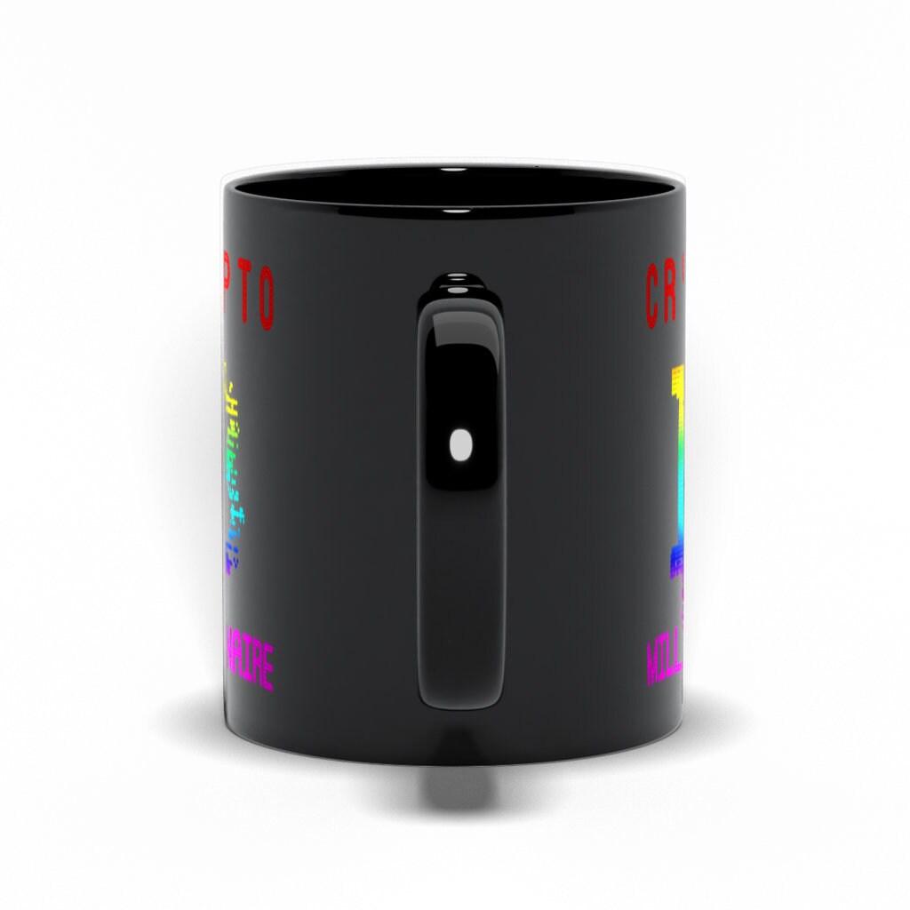 Crypto Millionaire Black Mugs, Cryptocurrency Coffee Cup Crypto Meme Mugs Gift - plusminusco.com
