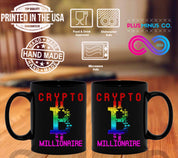 Crypto Millionaire Black Mugs, Cryptocurrency Coffee Cup Crypto Meme Mugs Gift - plusminusco.com