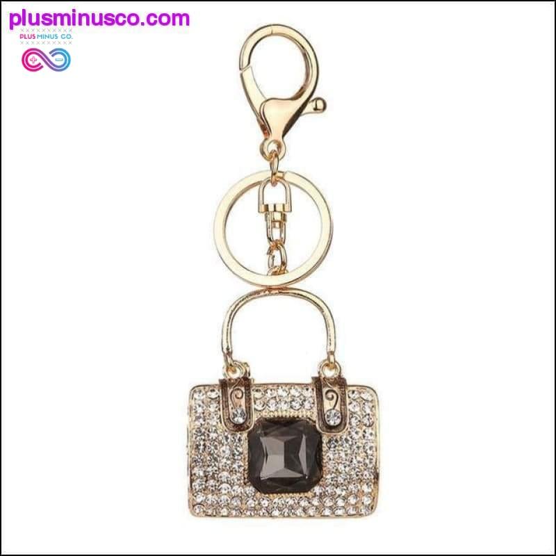Crystal Handbag Charms pénztárca kulcstartó gyűrű - plusminusco.com