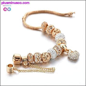 Crystal Heart Charm Bracelets&Bangles Gold Bracelets For - plusminusco.com