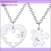 Customized Couple /Best Friends Necklace Set of 2 Stainless - plusminusco.com