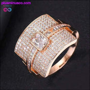 Design Luxury Statement virnastatav tsirkooniumoksiidist sõrmus naiste pulmadeks – plusminusco.com