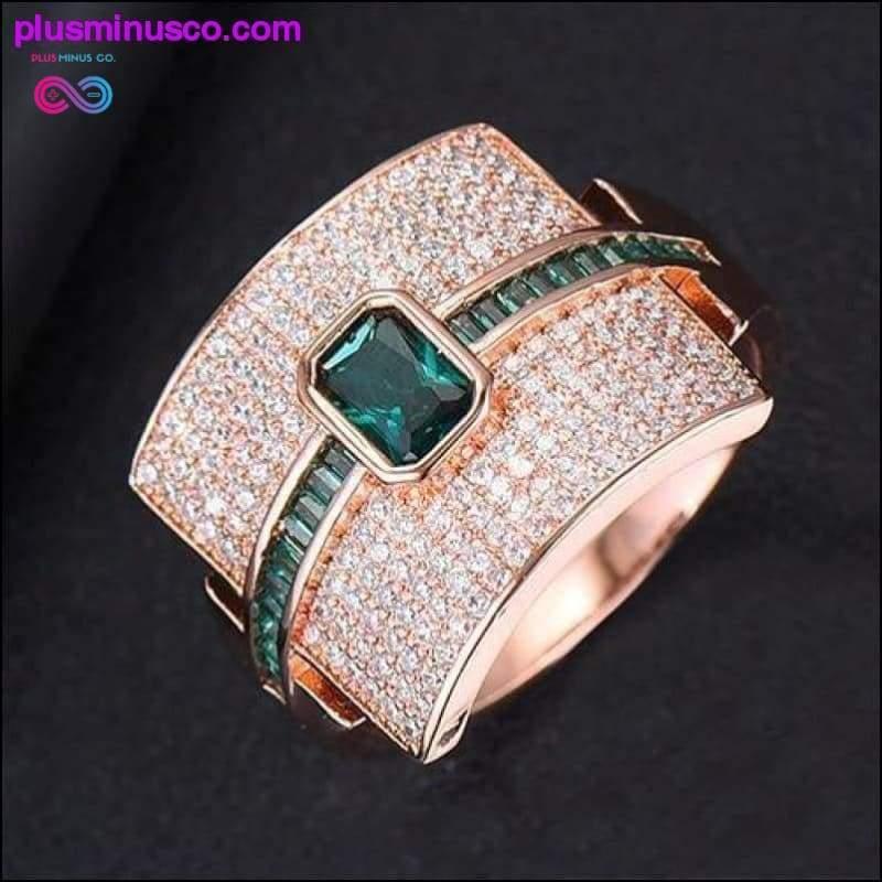 Design Luxury Statement Stackable Zirconia Ring For Women Wedding - plusminusco.com