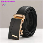 Designer Leather Strap Belt for Men for Casual & Formal Wear - plusminusco.com