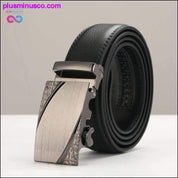 Pánský značkový kožený pásek na běžné i formální nošení - plusminusco.com