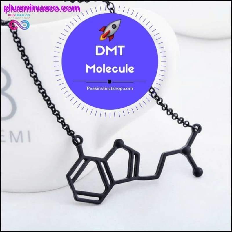 Colar com estrutura de molécula química DMT - plusminusco.com