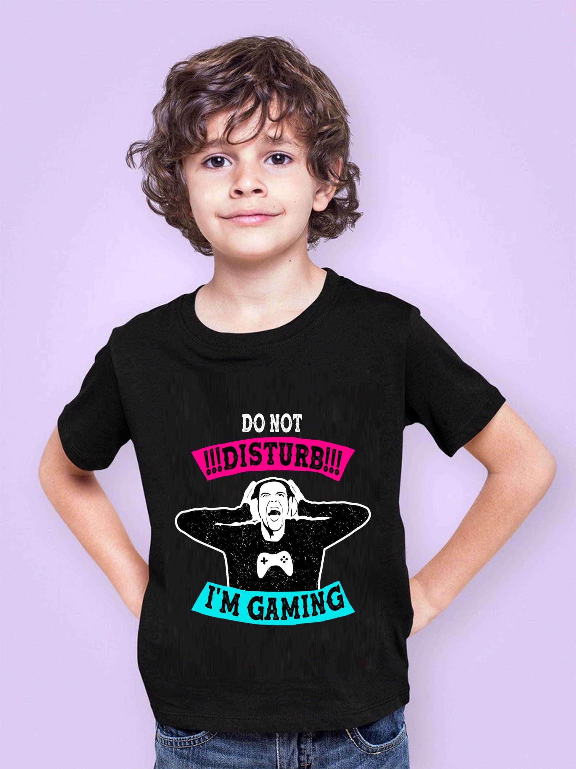 Do not disturb, I'm gaming Kids Heavy Cotton Tee, Gamer, Gaming Kids Tee - plusminusco.com
