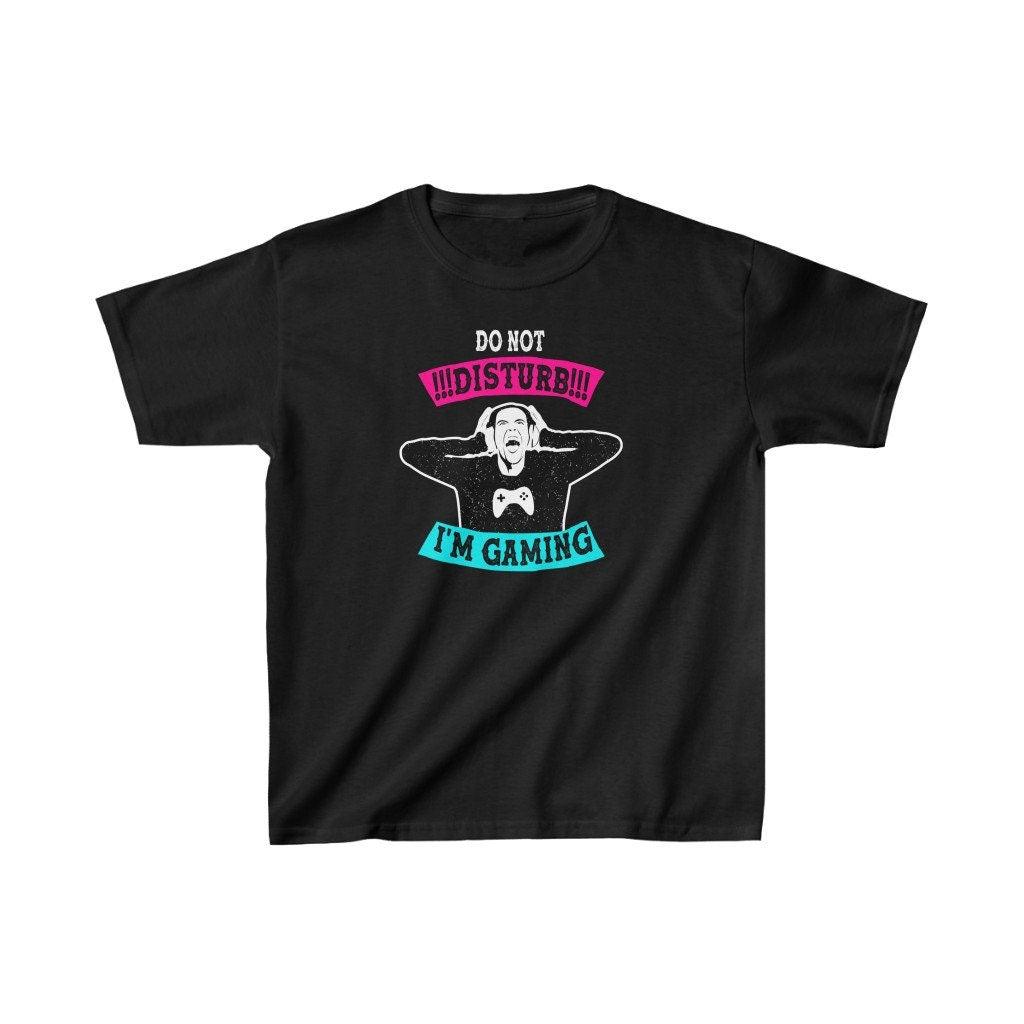 Do not disturb, I'm gaming Kids Heavy Cotton Tee, Gamer, Gaming Kids Tee - plusminusco.com