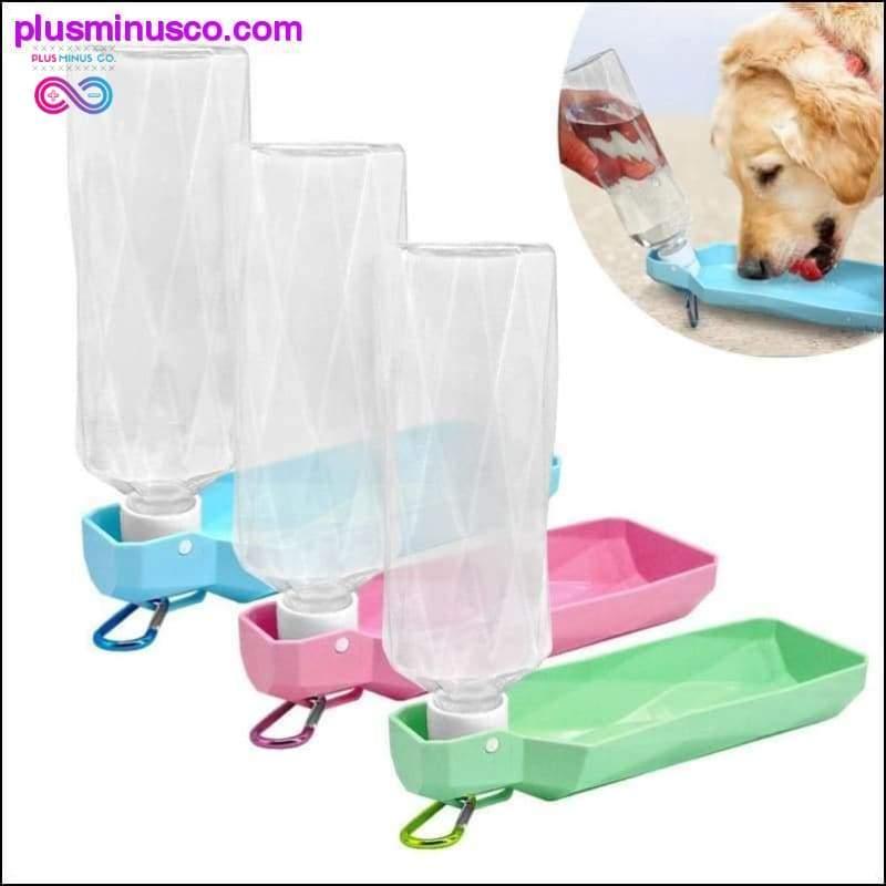 Дозатор за бутилки за вода за пътуване на кучета, сгъваема пластмасова кучешка котка - plusminusco.com