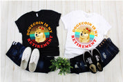 Dogecoin Is My Retirement | 7 Colors Dots | Retro Sunset| Funny Doge Coin Crypto Tee,Memecoin Shiba Inu Dog Cryptocurrency, Dogecoin To Moon - plusminusco.com