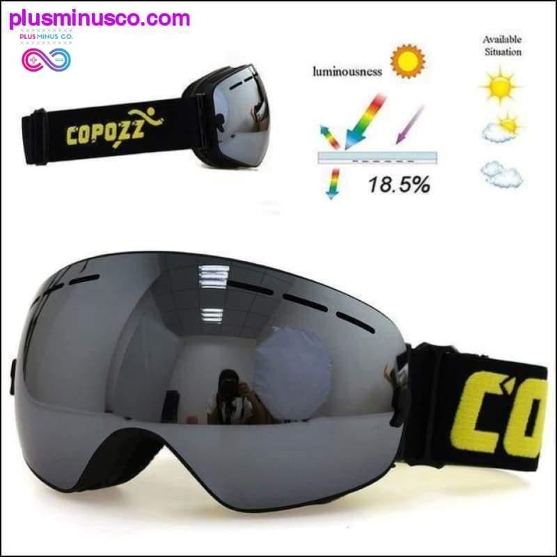 نظارات تزلج بطبقة مزدوجة || PlusMinusco.com - plusminusco.com