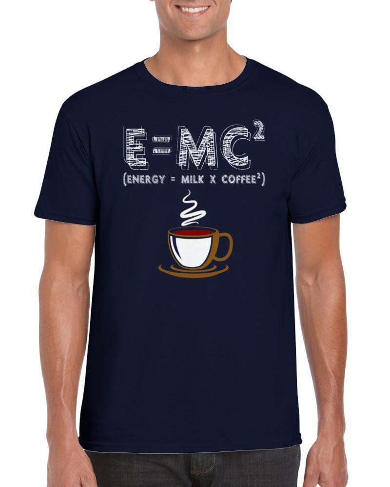 E = MC2 | Energy = Milk x Coffee2 T-shirt - plusminusco.com