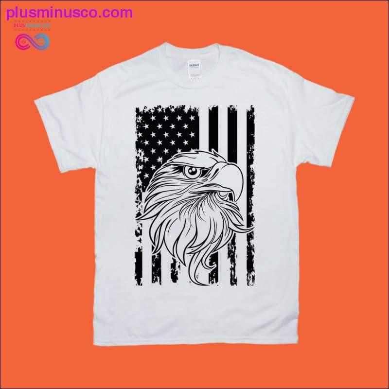 Ērgļa seja Grunge | Amerikas karoga T-krekli - plusminusco.com