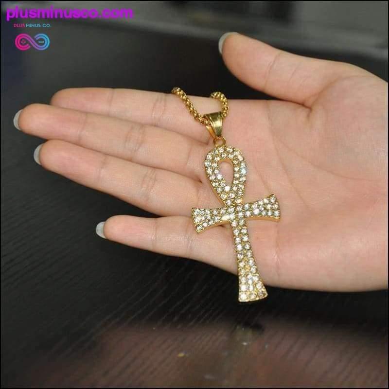 Egyptský náhrdelník Ankh Cross s přívěskem pro muže - plusminusco.com