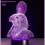이집트 예술 3D LED 야간 조명 환상 컬러 램프 - plusminusco.com