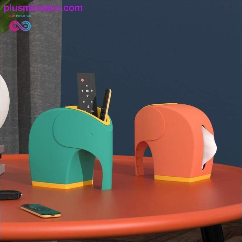 Elephant Multi-function Pumping Tissue Box Storage Box Roll - plusminusco.com