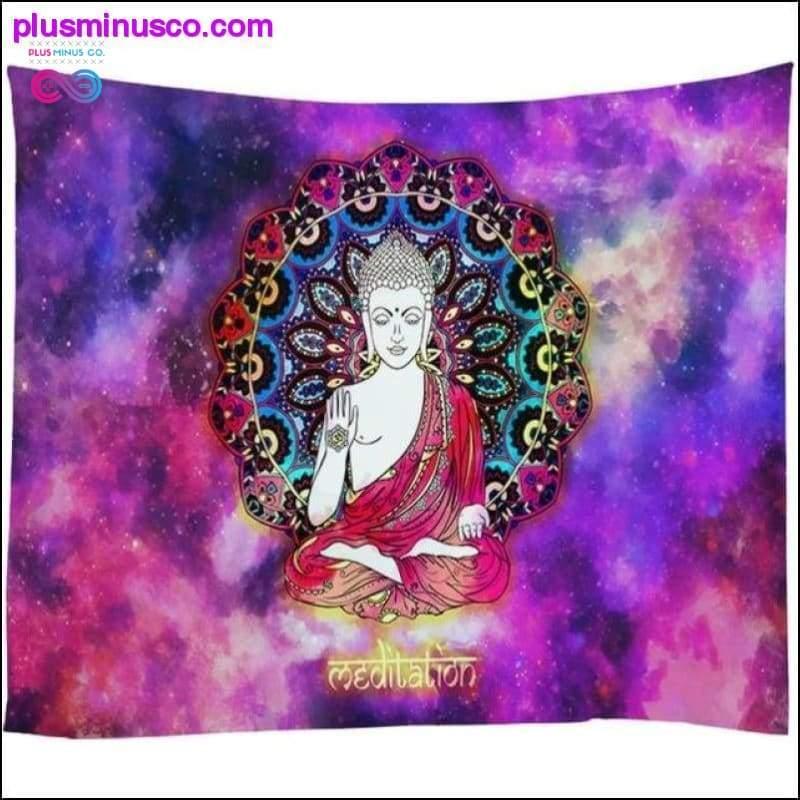 Elephant Tapestry Psychedelic Galaxy Starry Indian Mandala - plusminusco.com
