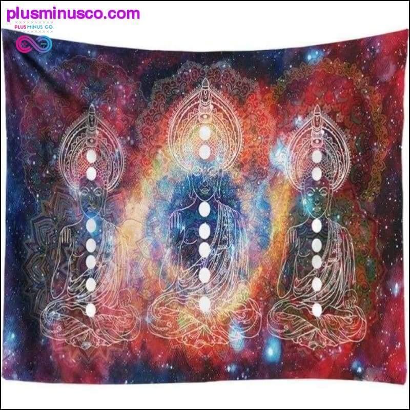 Elephant Tapestry Psykedeelinen Galaxy Starry Indian Mandala - plusminusco.com