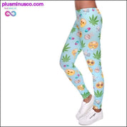 Emoji Printed Leggings - plusminusco.com