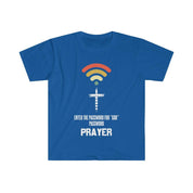 Enter the password for "GOD" password PRAYER Unisex Soft style T-Shirt - plusminusco.com