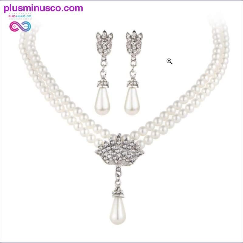 European And American Jewelry Bride Pearl Crystal With Short - plusminusco.com