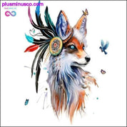 European Style Hand Painted Wolf Head Wall Stickers Home - plusminusco.com