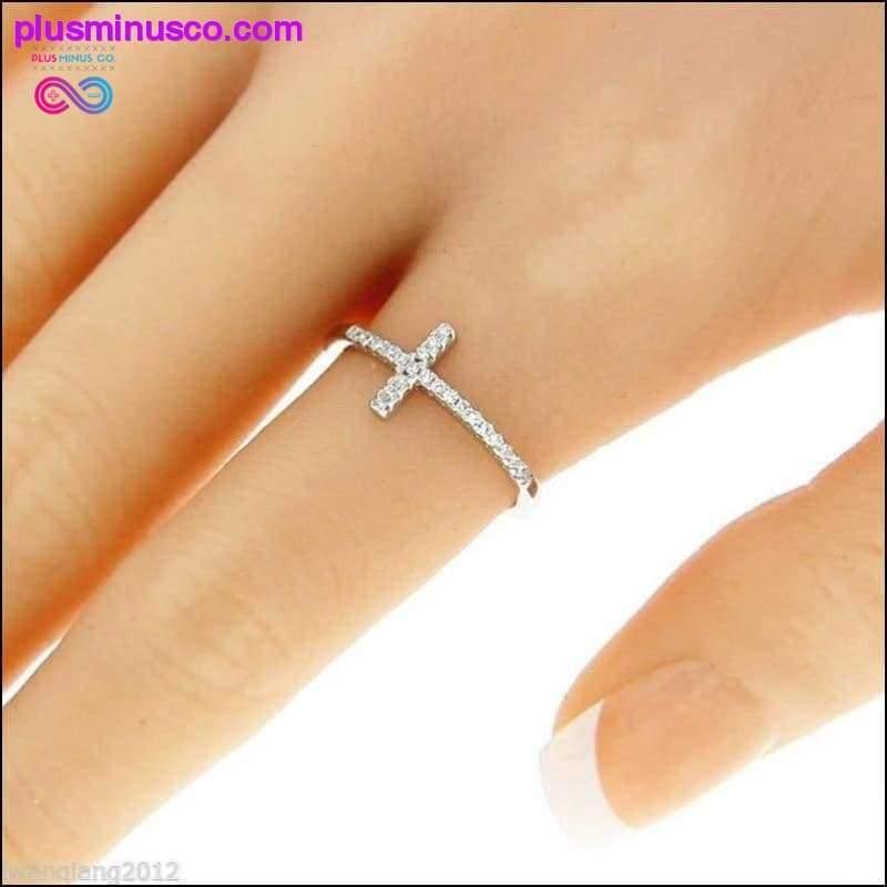 Exquisite Silver Plated Ring for Women Eternity Christian - plusminusco.com