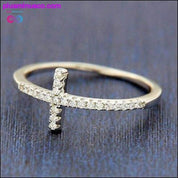 Izuzetan posrebreni prsten za žene Eternity Christian - plusminusco.com