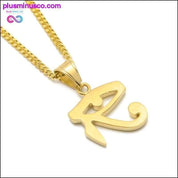 Eye Of Horus Pendant Stainless steel Gold Color Necklace - plusminusco.com